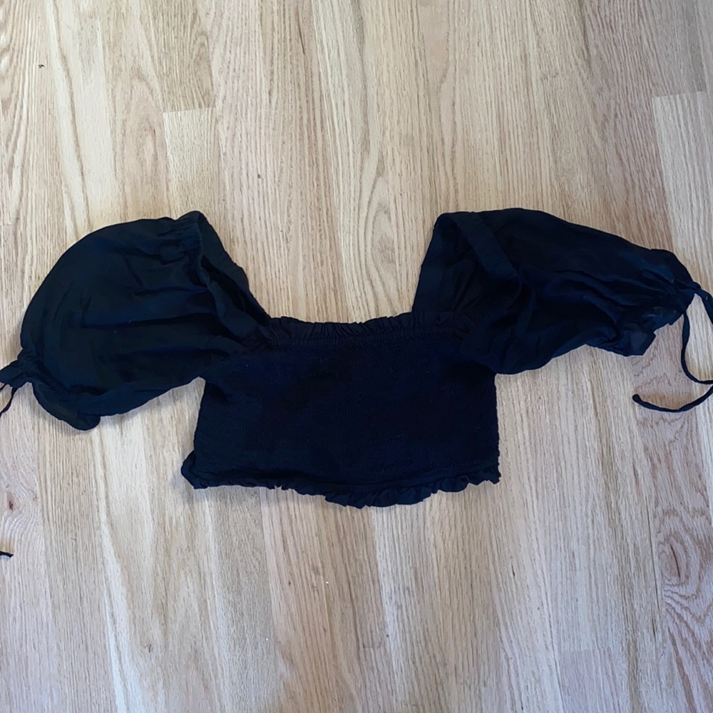Urban Outfitteds Black black crop top